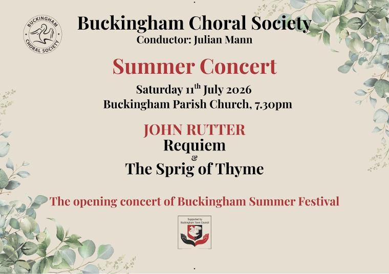 buckingham choral July 2026